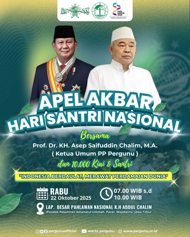 Puluhan Ribu Santri dan Kiai Siap Hadiri Apel Akbar Hari Santri Nasional 2025 di Mojokerto, Angkat Tema Kedaulatan dan Perdamaian Dunia